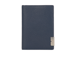 Burberry Bi-Fold Card Holder, Leather, Blue, MIR, DB, 3*